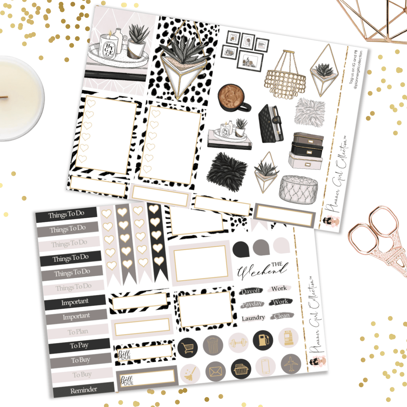 Chic Minimal Sticker Kit