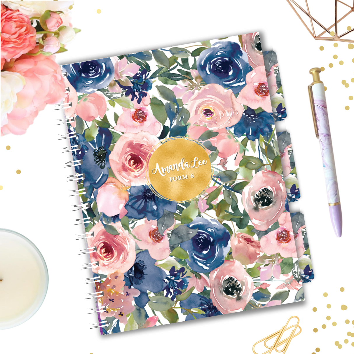 Bloomsical 3 Subject Notebook
