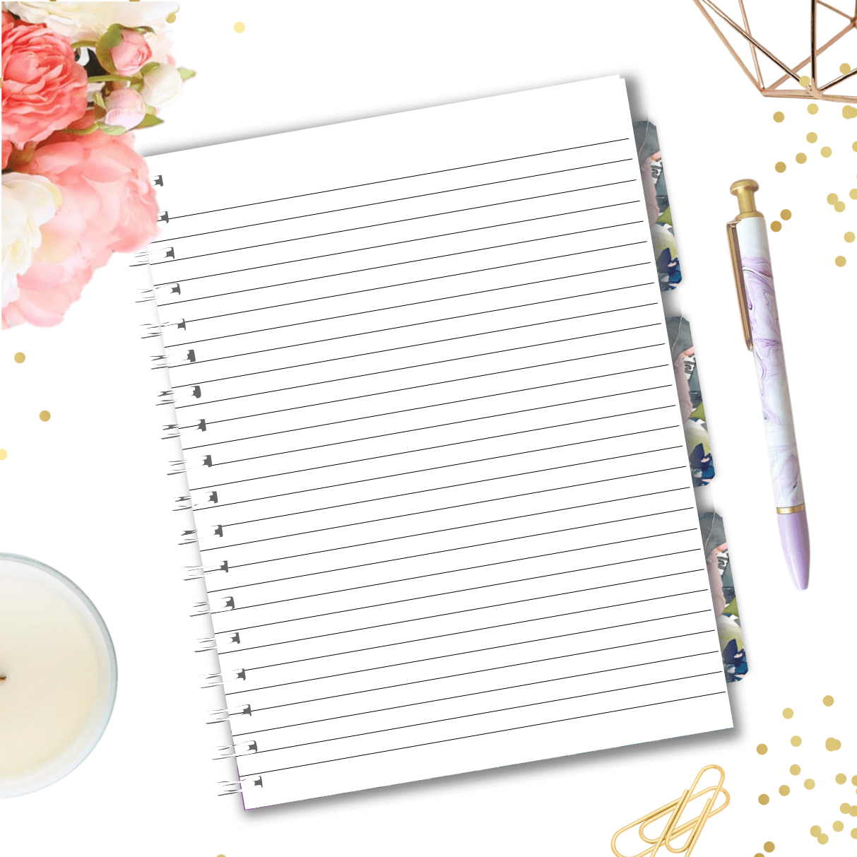 Bloomsical 3 Subject Notebook - Image 2