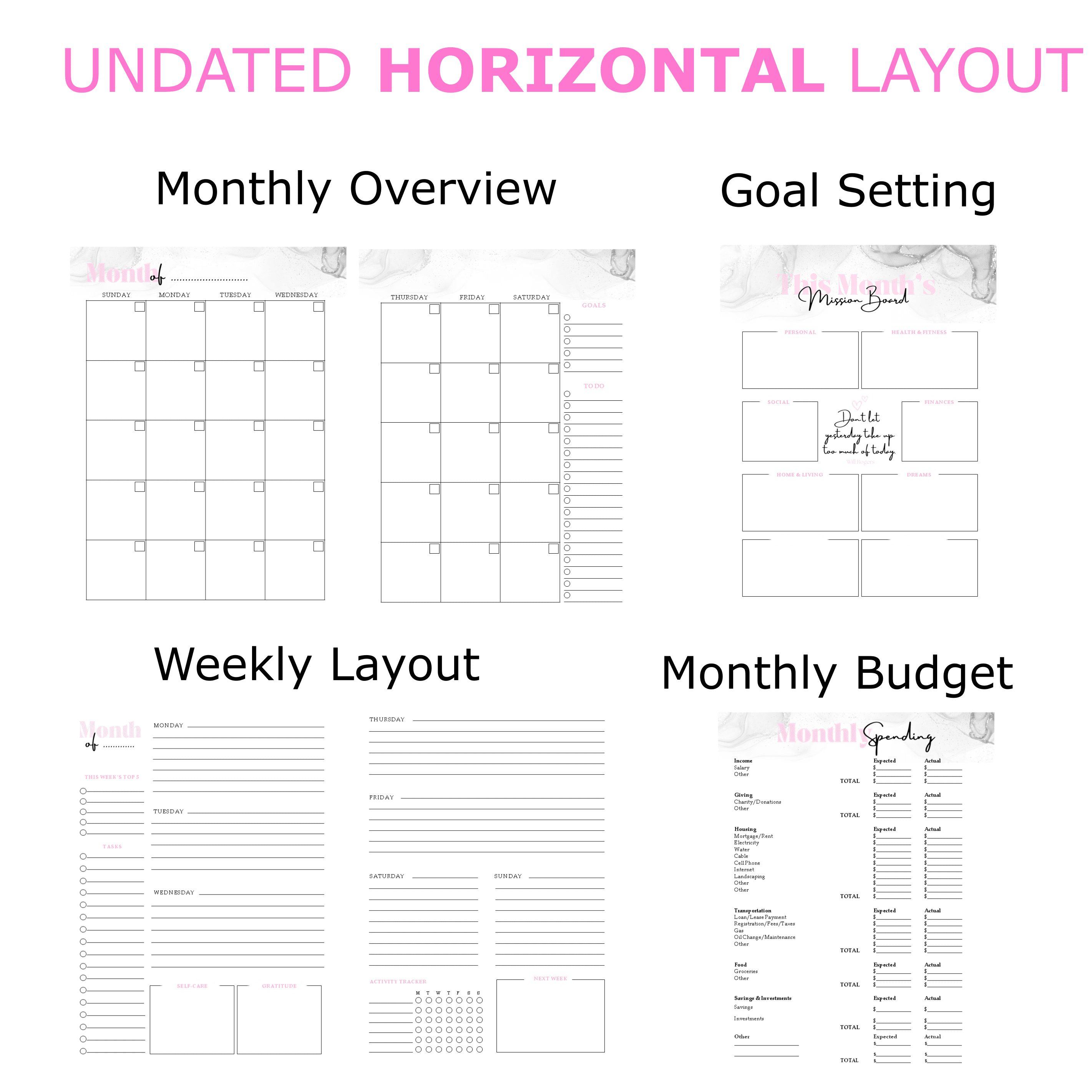 PGC Annual Planner - Sunset Bloom - Image 9
